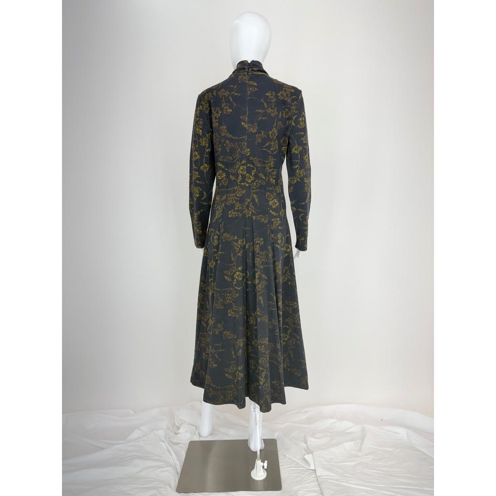 Tanya Taylor Floral Mock Neck Long Sleeve Midi Dress Size M - Picture 4 of 6